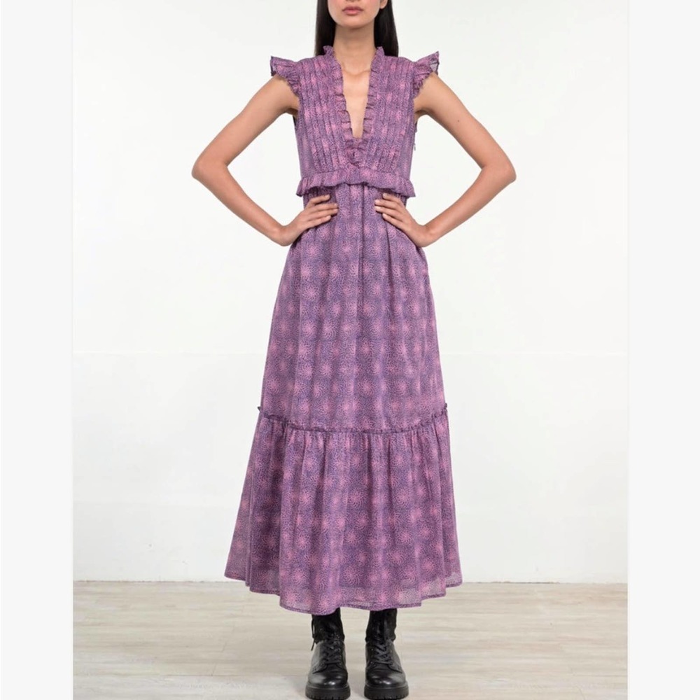 Banjanan constance maxi dress petal pop sz L